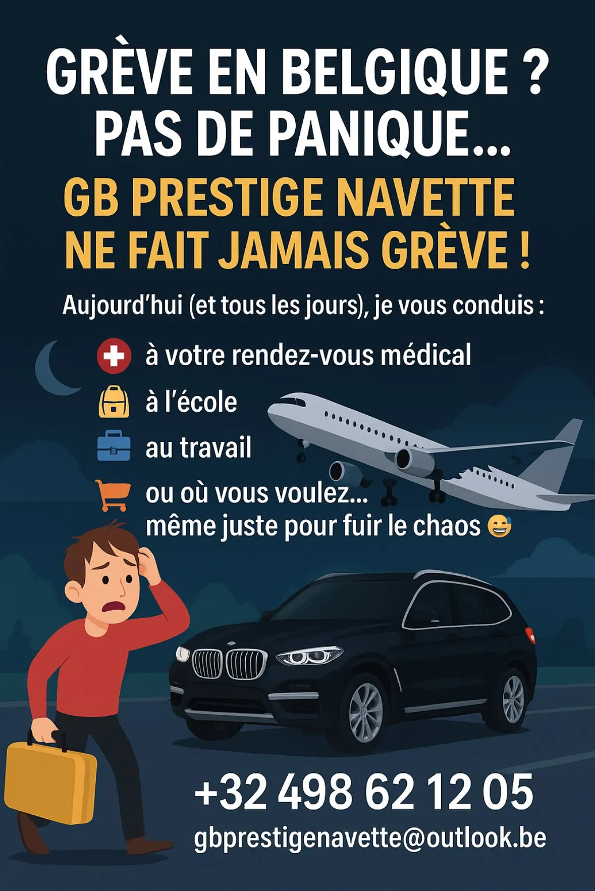 GB Prestige Navette - Service sans grève